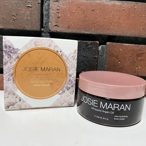 Josie Maran Whipped Argan Oil Hydrating Body Butter Salted Caramel 8oz - Picture 1 of 5